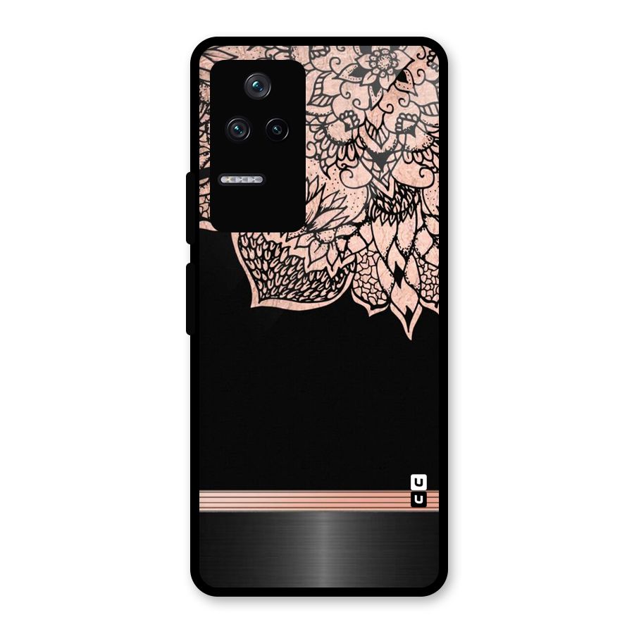 Classic Black Sleak Design Glass Back Case for Poco F4 5G