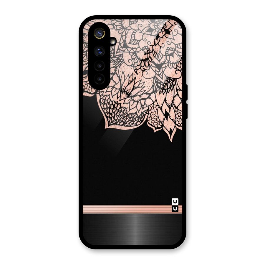 Classic Black Sleak Design Glass Back Case for Realme 6