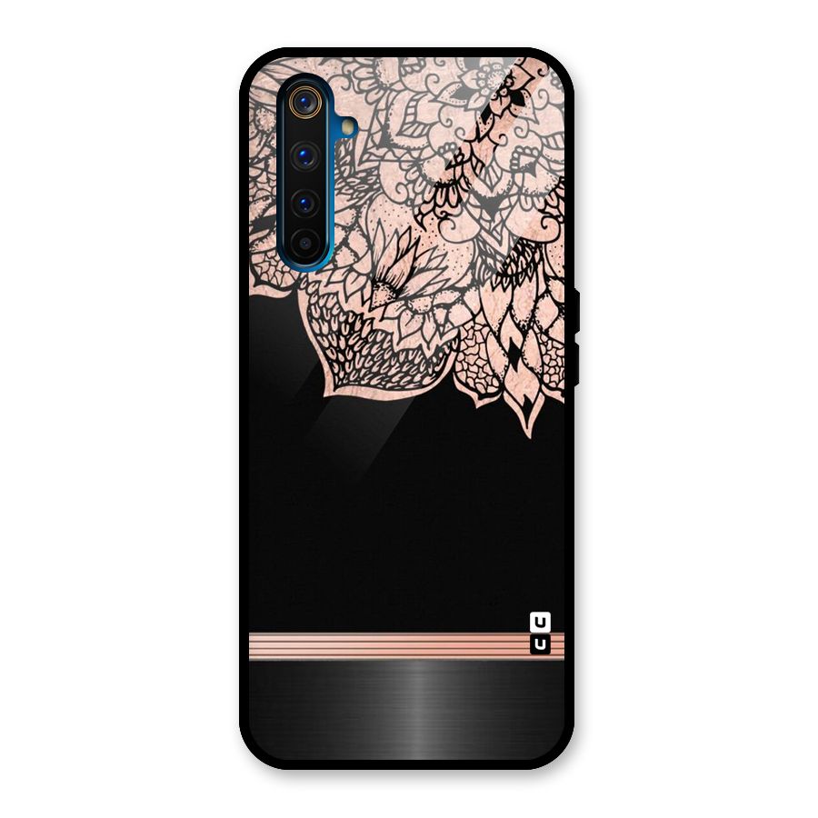 Classic Black Sleak Design Glass Back Case for Realme 6 Pro
