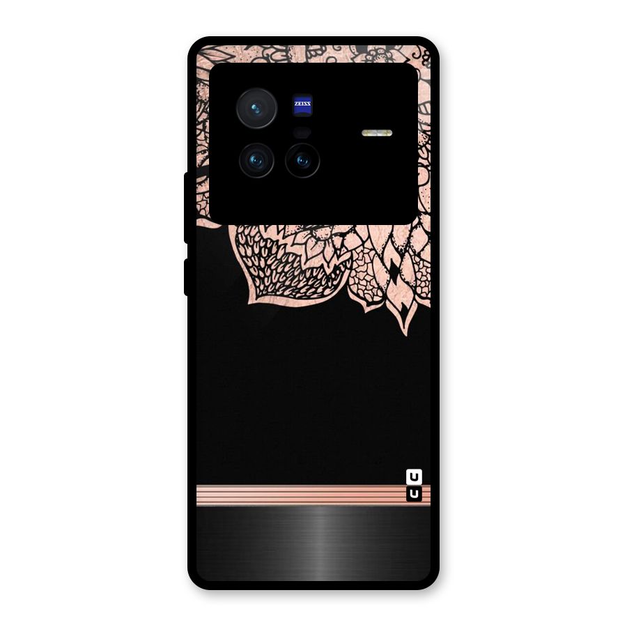 Classic Black Sleak Design Glass Back Case for Vivo X80