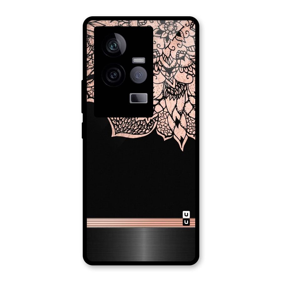 Classic Black Sleak Design Glass Back Case for Vivo iQOO 11 5G