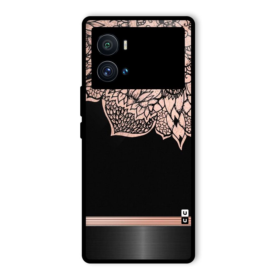 Classic Black Sleak Design Glass Back Case for Vivo iQOO 9 Pro