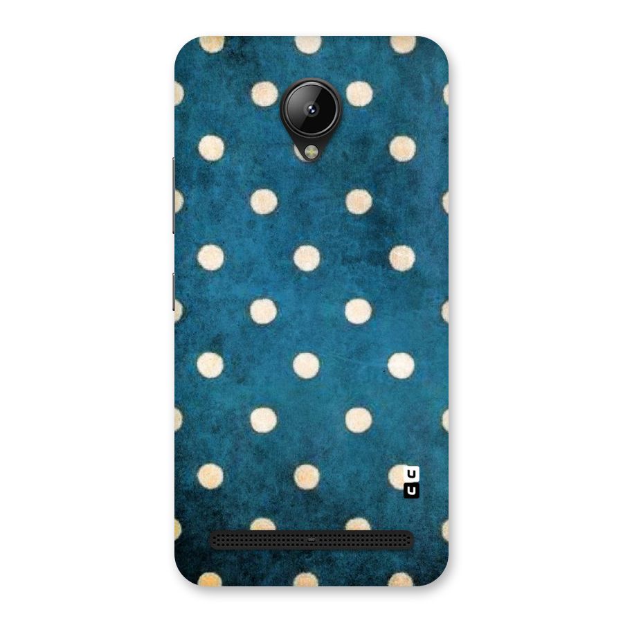 Classic Blue Polka Back Case for Lenovo C2