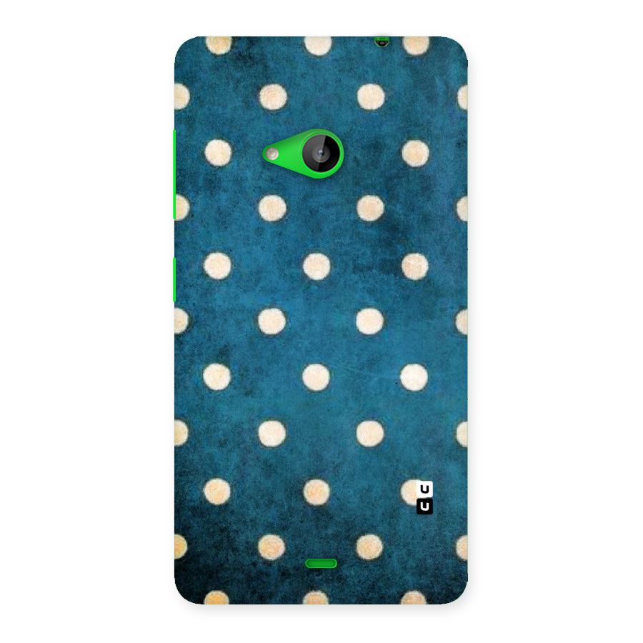 Classic Blue Polka Back Case for Lumia 535