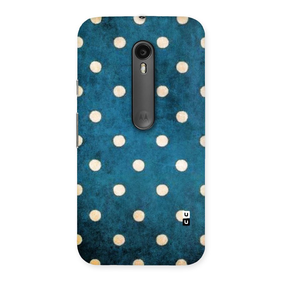 Classic Blue Polka Back Case for Moto G Turbo