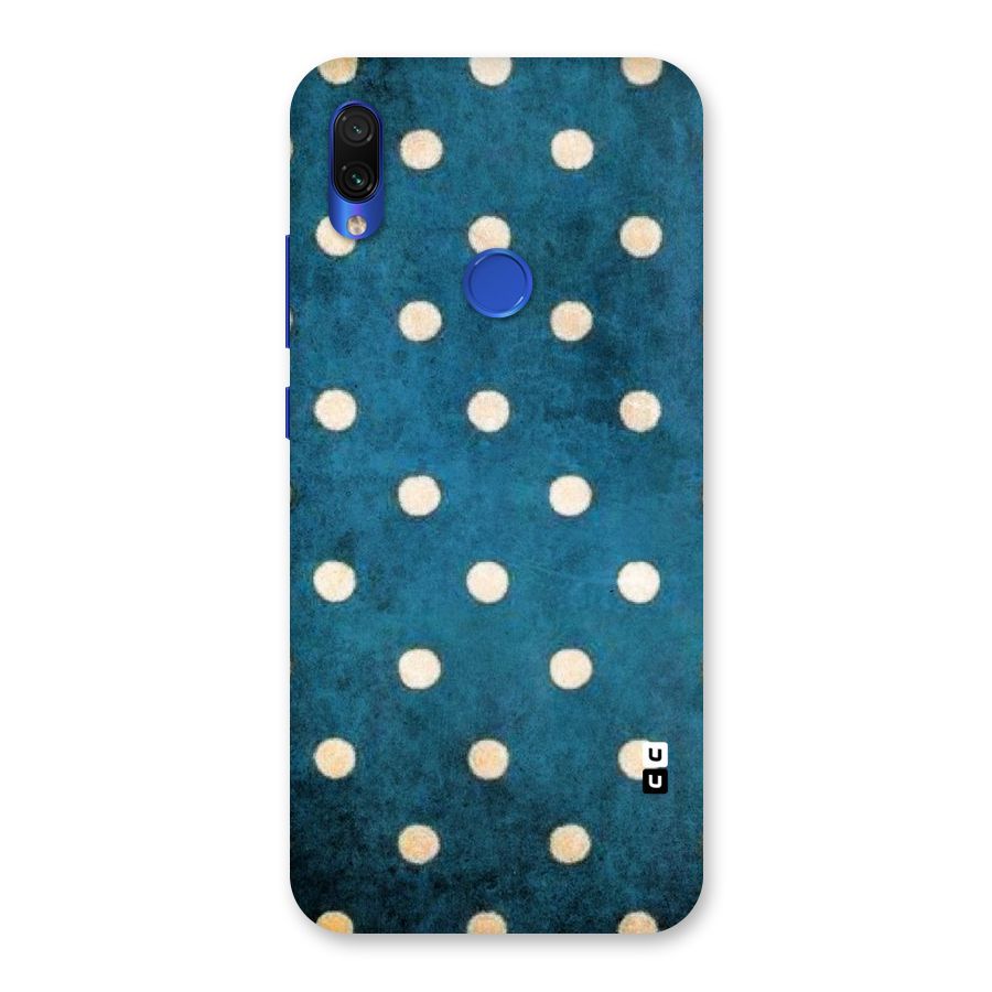 Classic Blue Polka Back Case for Redmi Note 7S