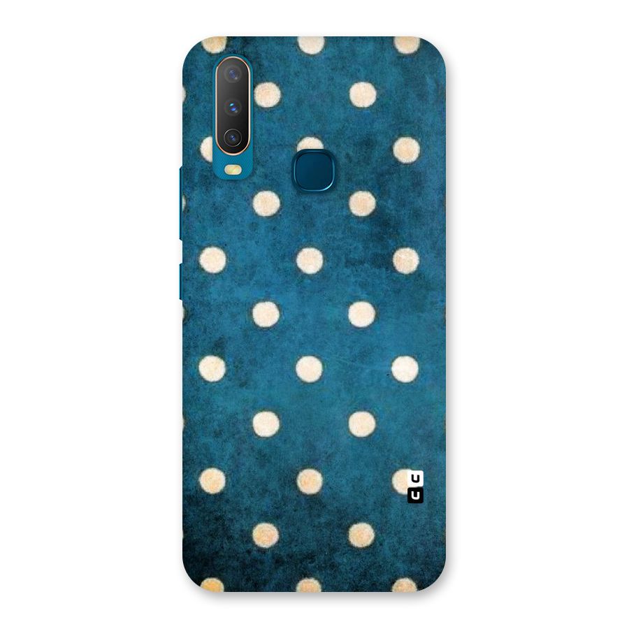 Classic Blue Polka Back Case for Vivo Y15