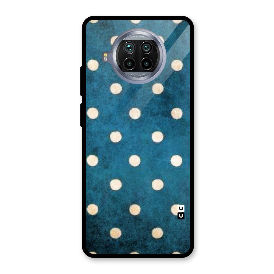 Classic Blue Polka Glass Back Case for Mi 10i