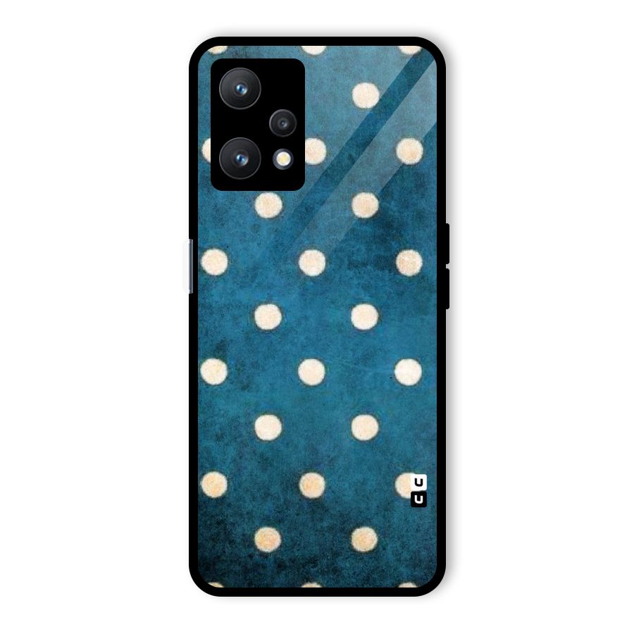 Classic Blue Polka Glass Back Case for Realme 9 Pro 5G