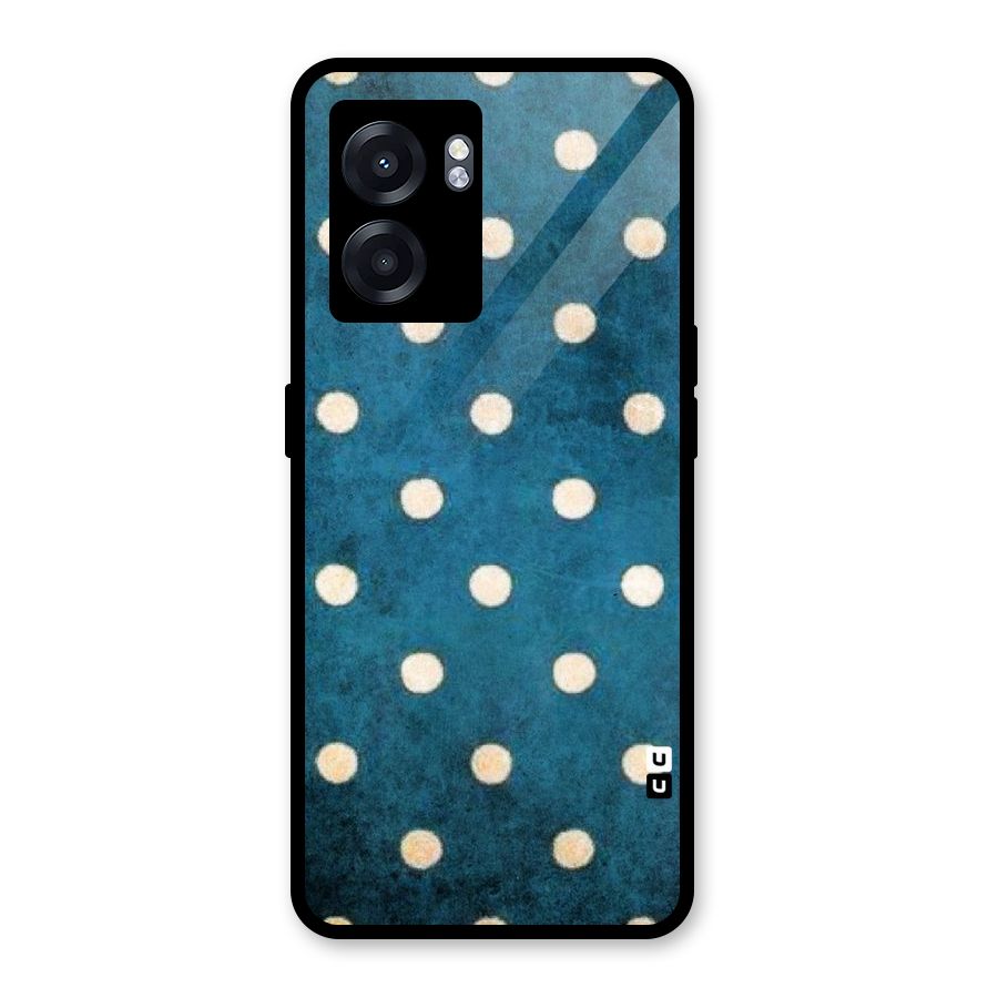 Classic Blue Polka Glass Back Case for Realme Narzo 50 5G