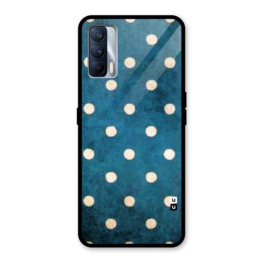 Classic Blue Polka Glass Back Case for Realme X7