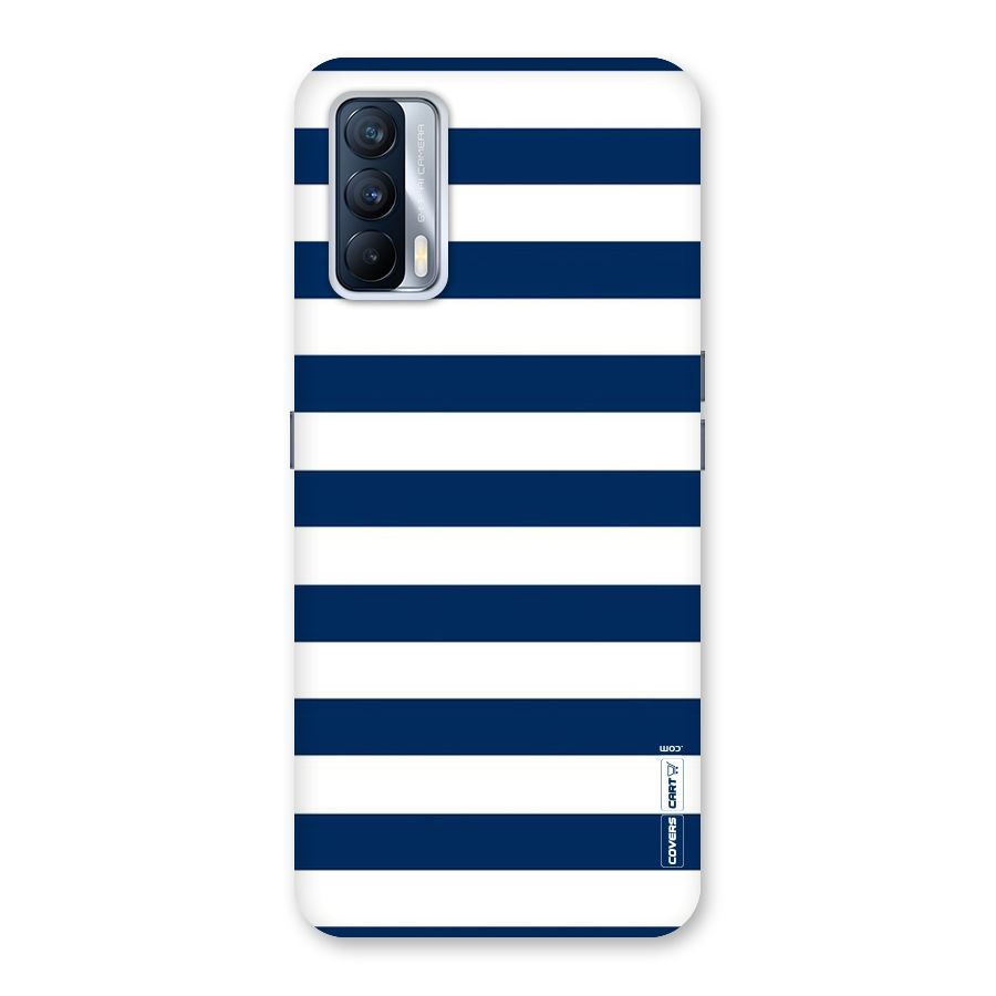 Classic Blue White Stripes Back Case for Realme X7