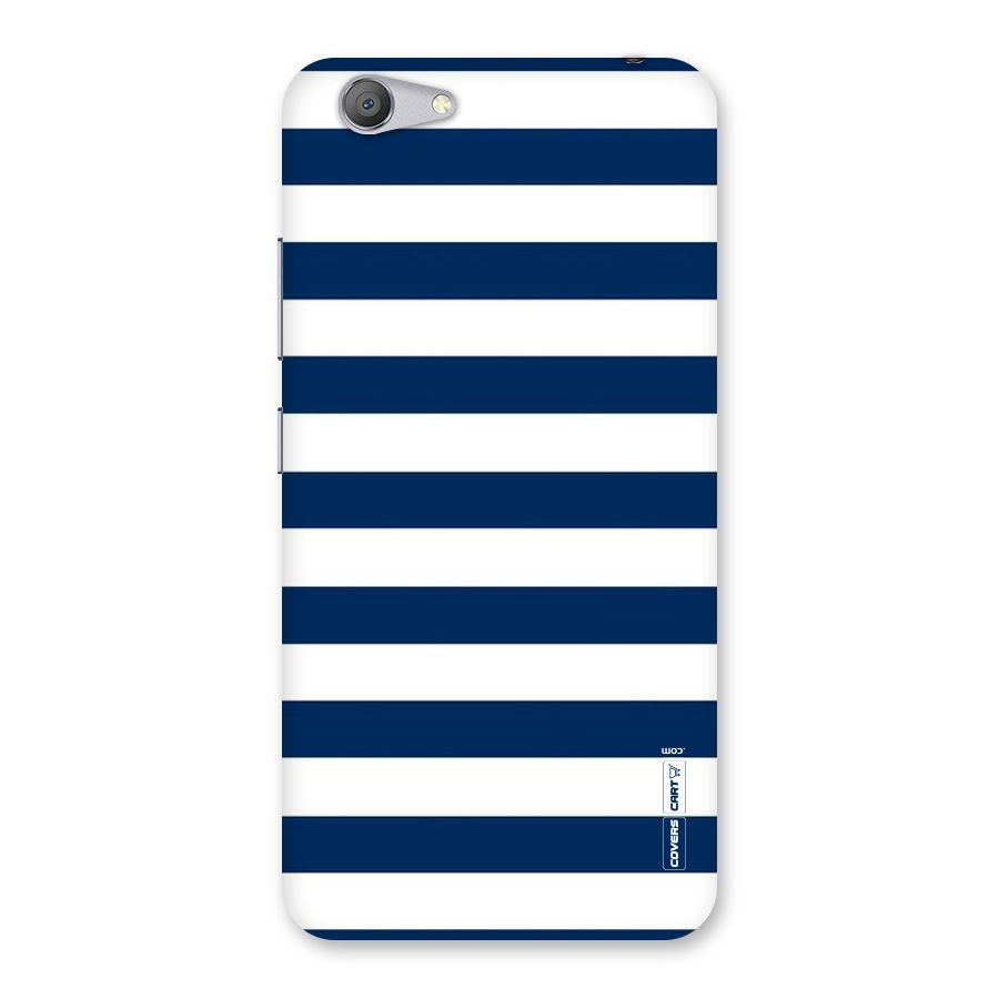 Classic Blue White Stripes Back Case for Vivo Y53