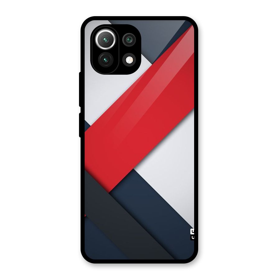 Classic Bold Glass Back Case for Mi 11 Lite