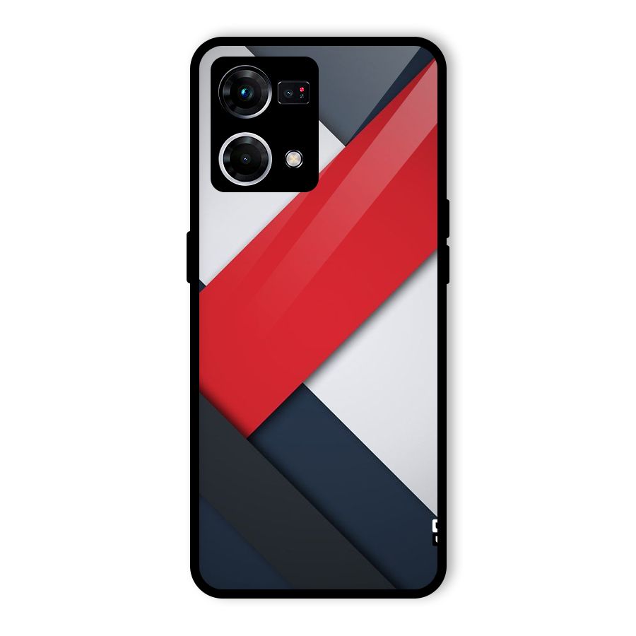Classic Bold Glass Back Case for Oppo F21 Pro 5G
