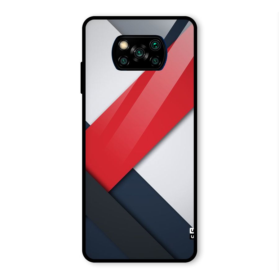 Classic Bold Glass Back Case for Poco X3 Pro
