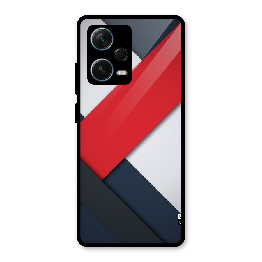 Classic Bold Glass Back Case for Redmi Note 12 Pro Plus 5G