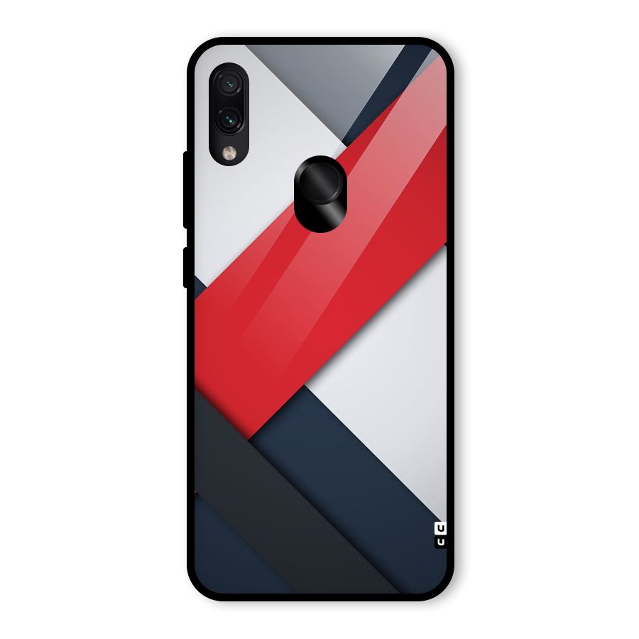 Classic Bold Glass Back Case for Redmi Note 7 Pro