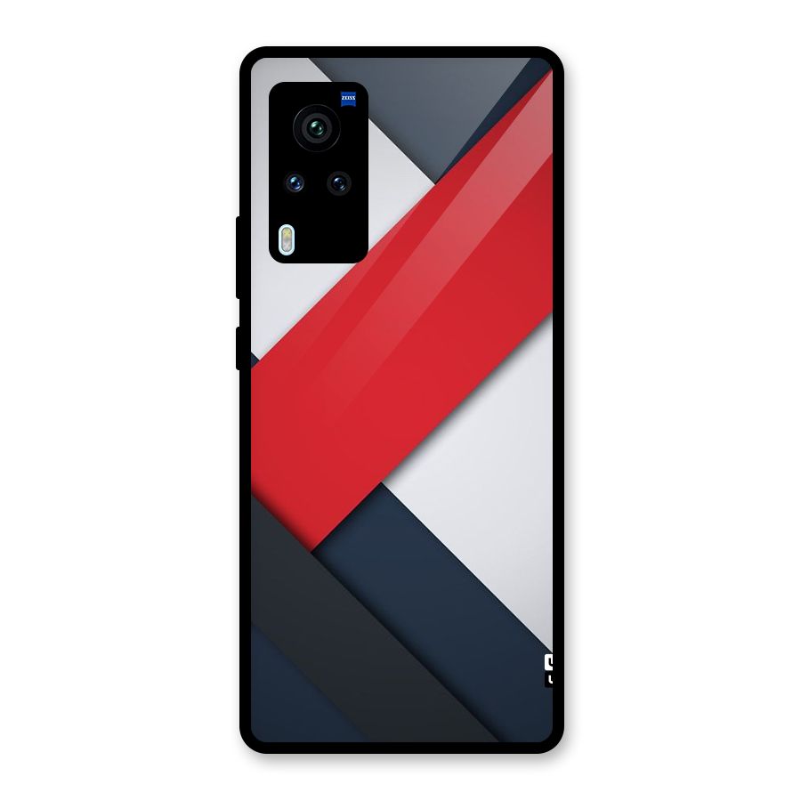 Classic Bold Glass Back Case for Vivo X60 Pro