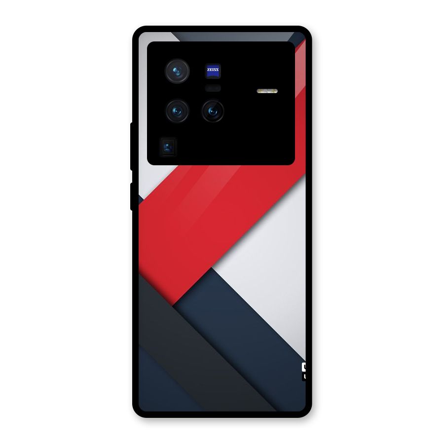 Classic Bold Glass Back Case for Vivo X80 Pro