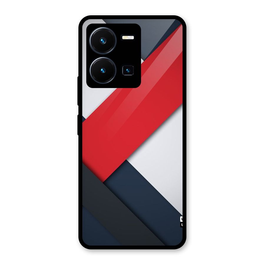 Classic Bold Glass Back Case for Vivo Y35