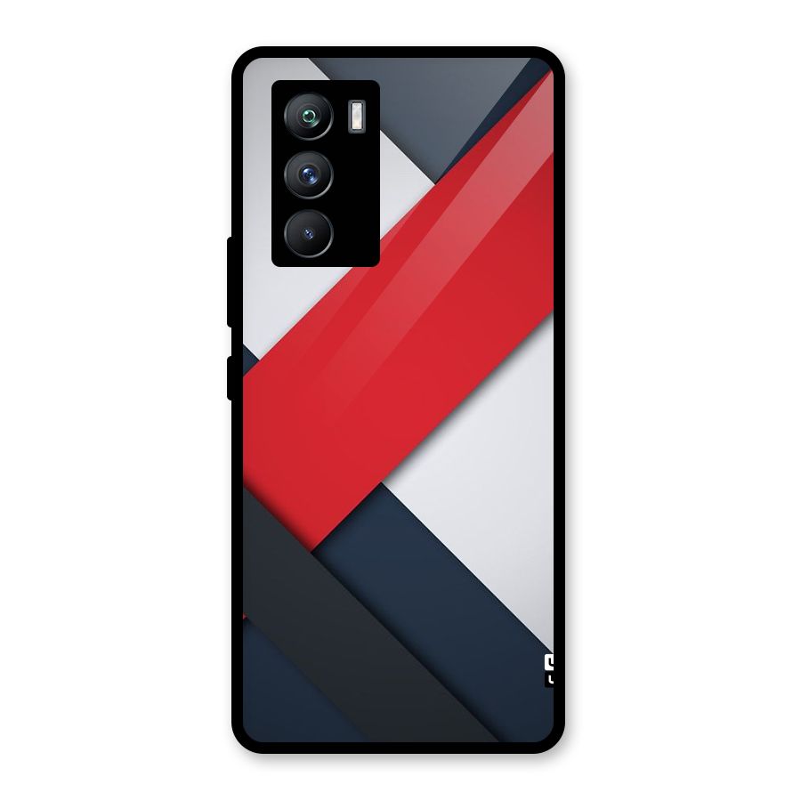 Classic Bold Glass Back Case for Vivo iQOO 9 SE