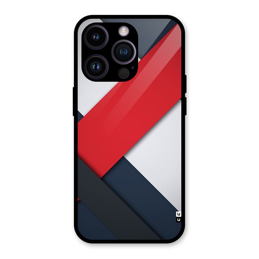 Classic Bold Glass Back Case for iPhone 14 Pro