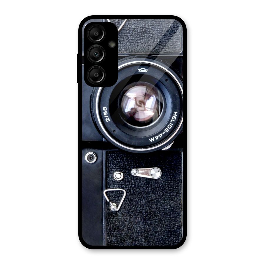 Classic Camera Glass Back Case for Galaxy A14 5G