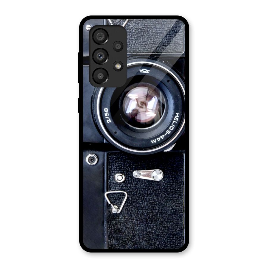 Classic Camera Glass Back Case for Galaxy A33 5G