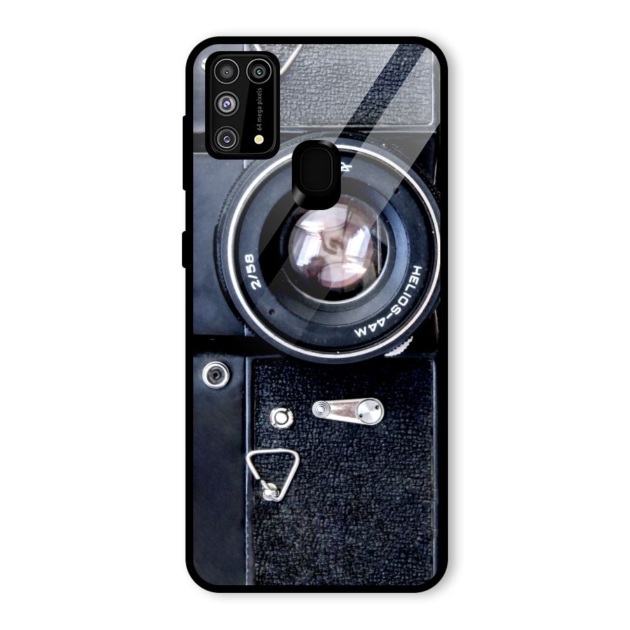 Classic Camera Glass Back Case for Galaxy M31