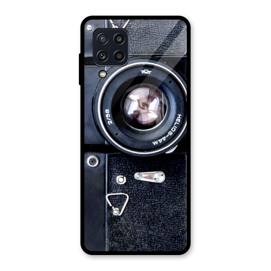 Classic Camera Glass Back Case for Galaxy M32
