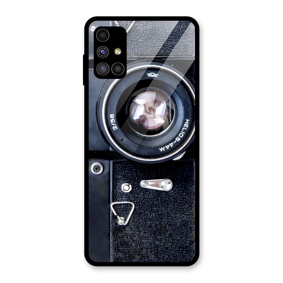 Classic Camera Glass Back Case for Galaxy M51