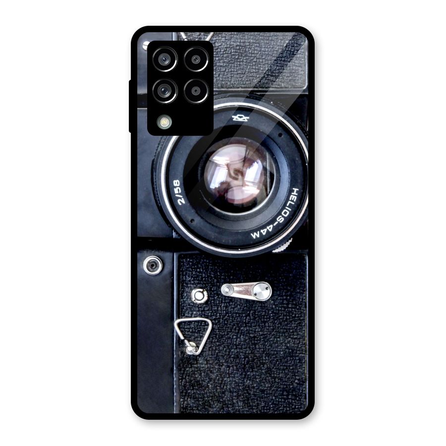 Classic Camera Glass Back Case for Galaxy M53 5G