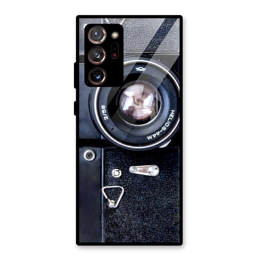 Classic Camera Glass Back Case for Galaxy Note 20 Ultra 5G
