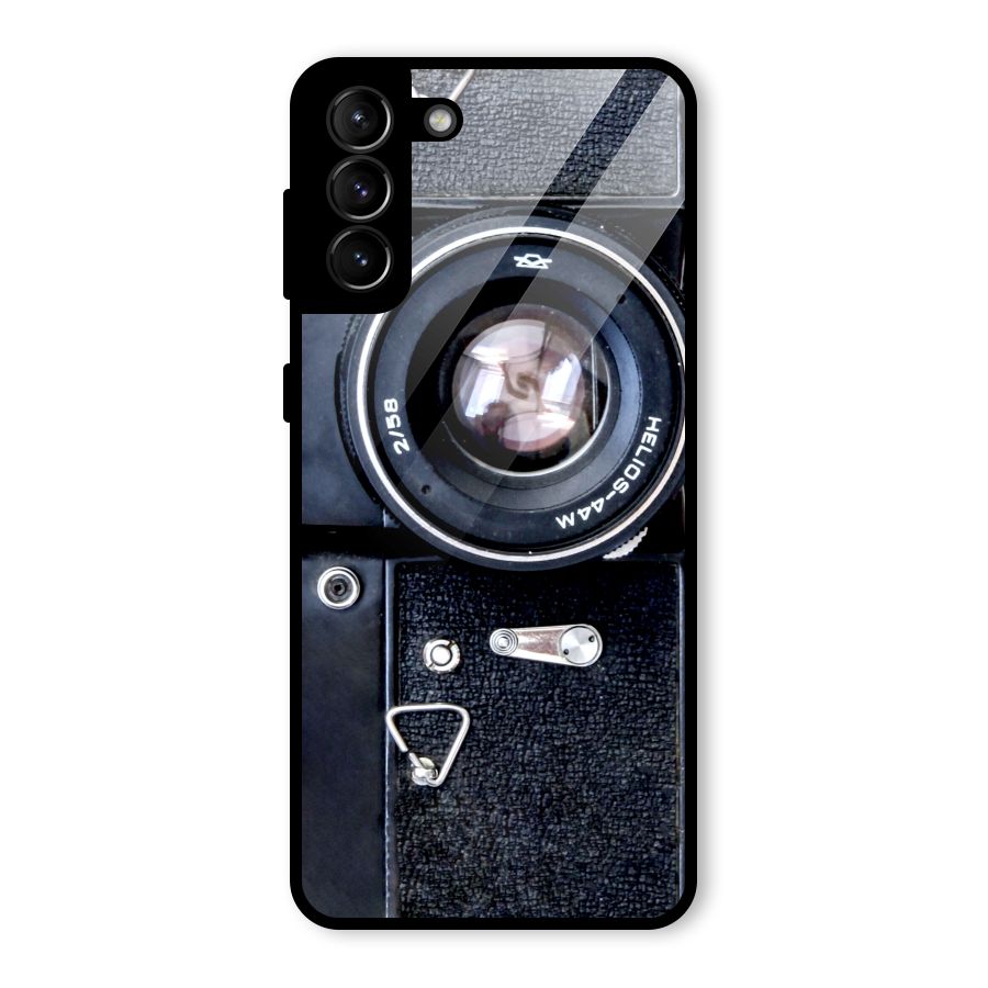Classic Camera Glass Back Case for Galaxy S21 Plus