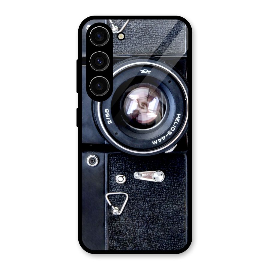 Classic Camera Glass Back Case for Galaxy S23