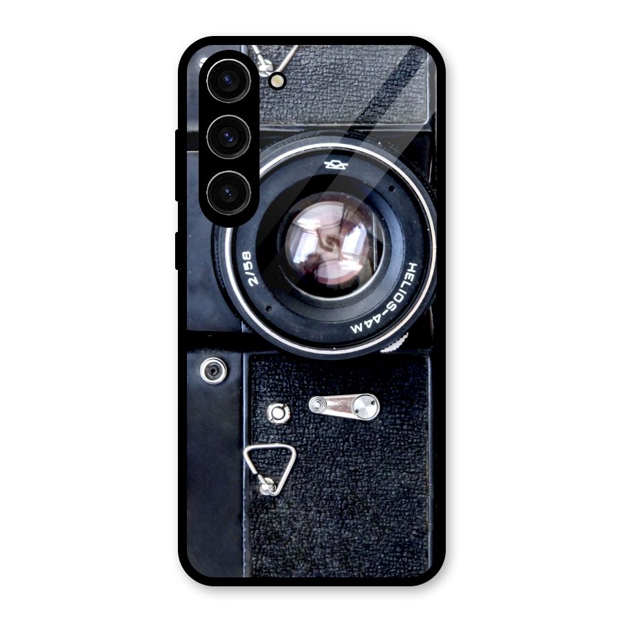 Classic Camera Glass Back Case for Galaxy S23 Plus