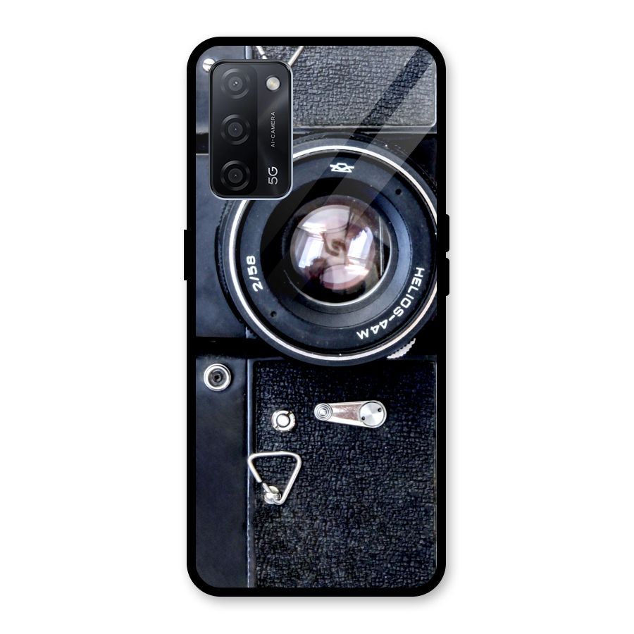 Classic Camera Glass Back Case for Oppo A53s 5G