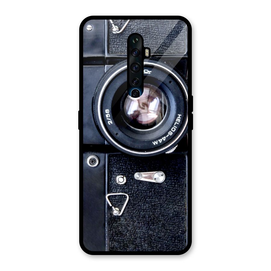 Classic Camera Glass Back Case for Oppo Reno2 F
