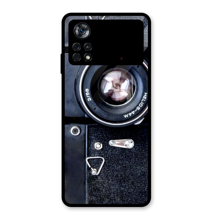 Classic Camera Glass Back Case for Poco X4 Pro 5G