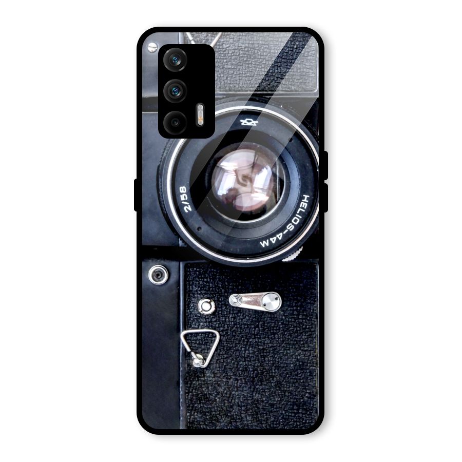Classic Camera Glass Back Case for Realme X7 Max