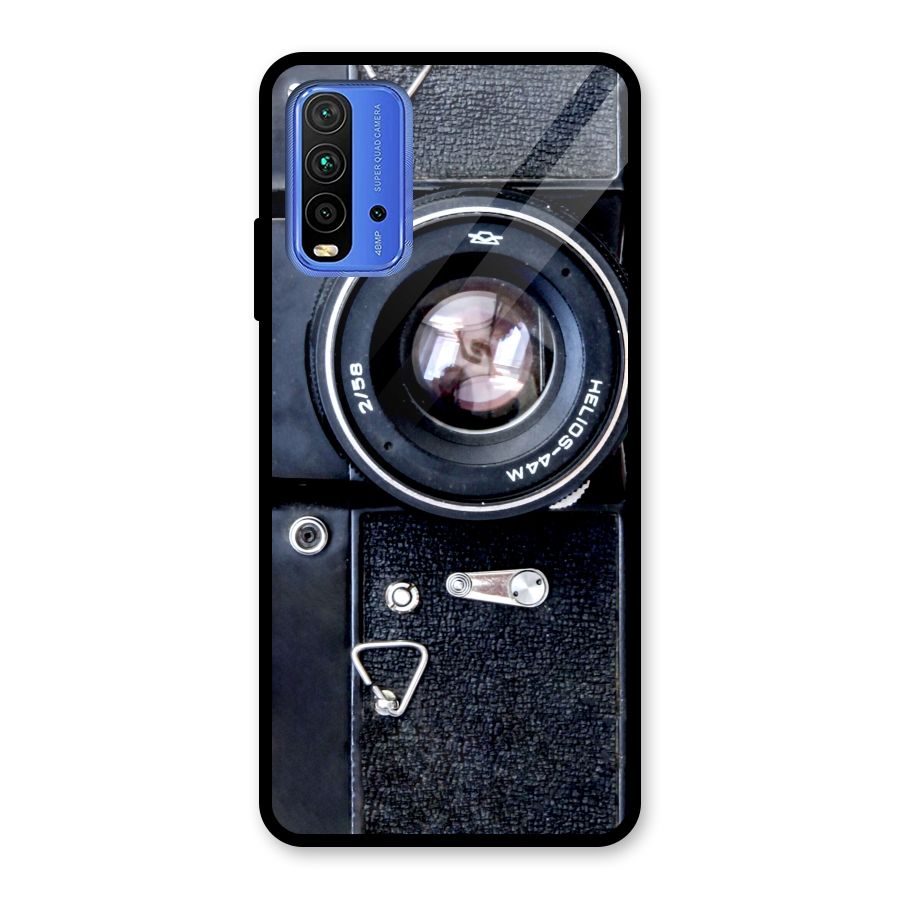 Classic Camera Glass Back Case for Redmi 9 Power