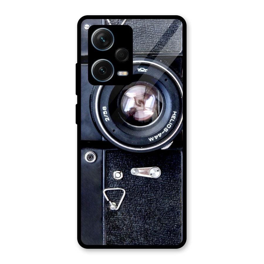 Classic Camera Glass Back Case for Redmi Note 12 Pro Plus 5G