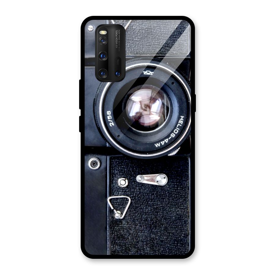 Classic Camera Glass Back Case for Vivo iQOO 3