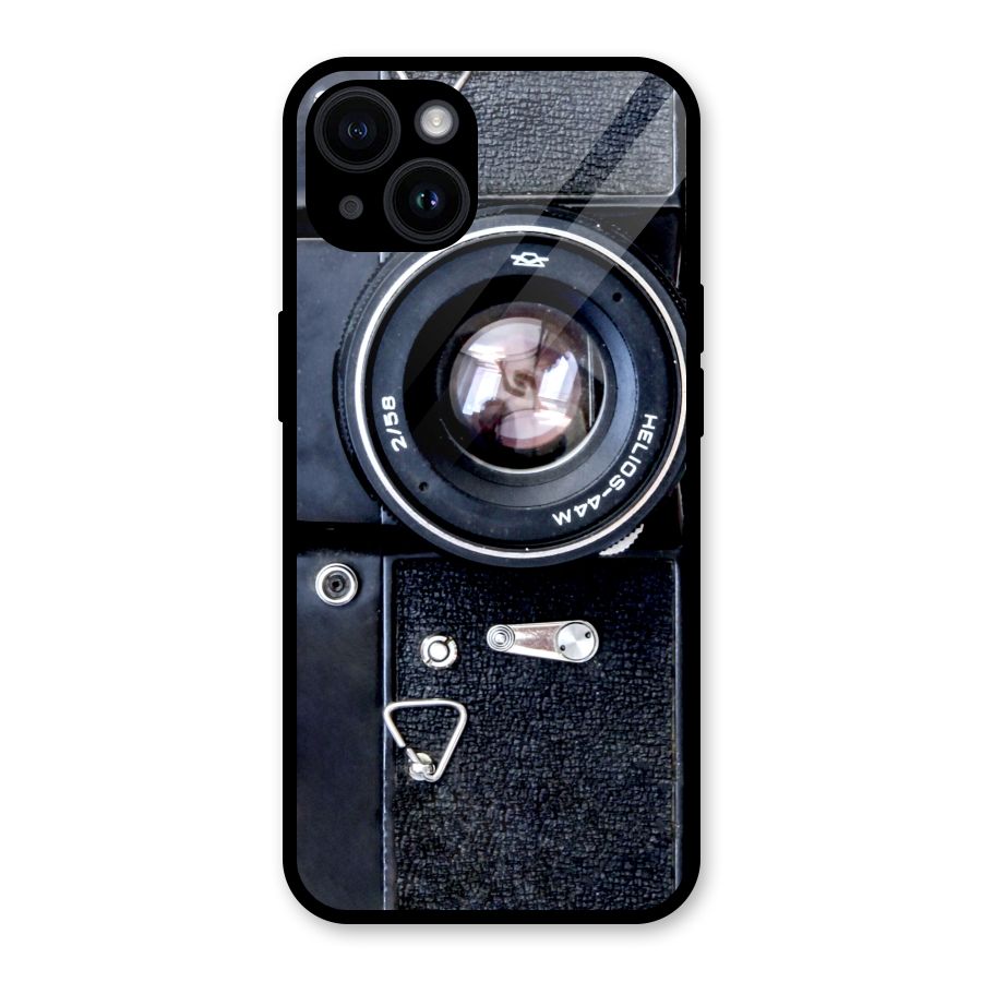 Classic Camera Glass Back Case for iPhone 14