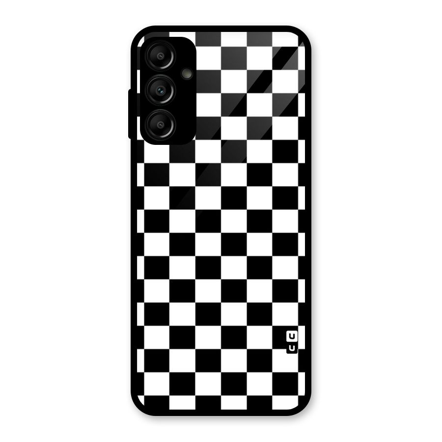 Classic Check Glass Back Case for Galaxy A14 5G