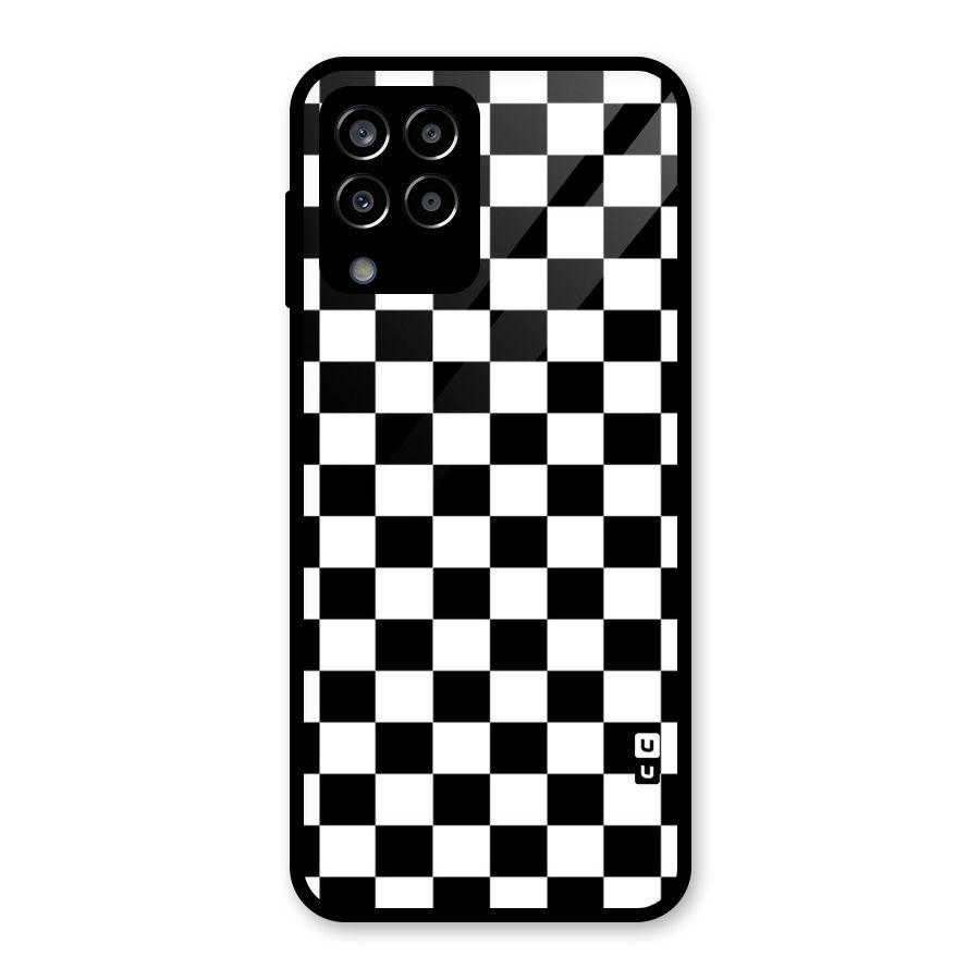 Classic Check Glass Back Case for Galaxy M33