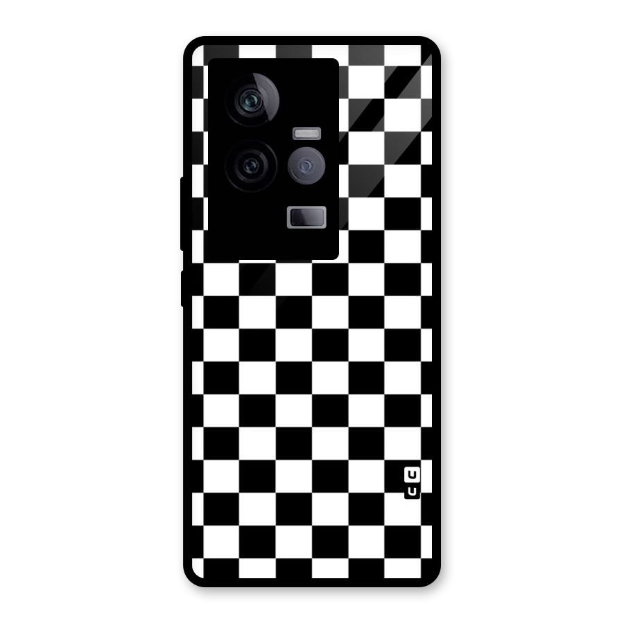 Classic Check Glass Back Case for Vivo iQOO 11 5G