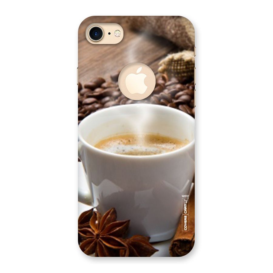 Classic Coffee Beans Back Case for iPhone 7 Logo Cut