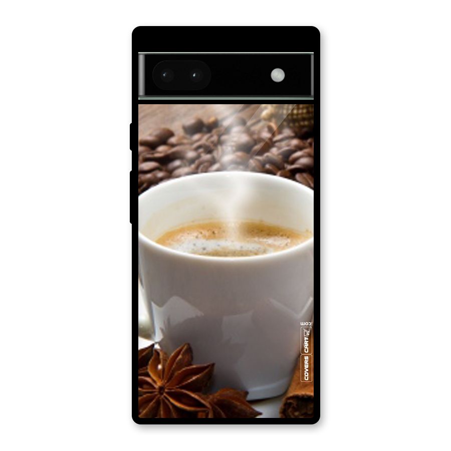 Classic Coffee Beans Glass Back Case for Google Pixel 6a